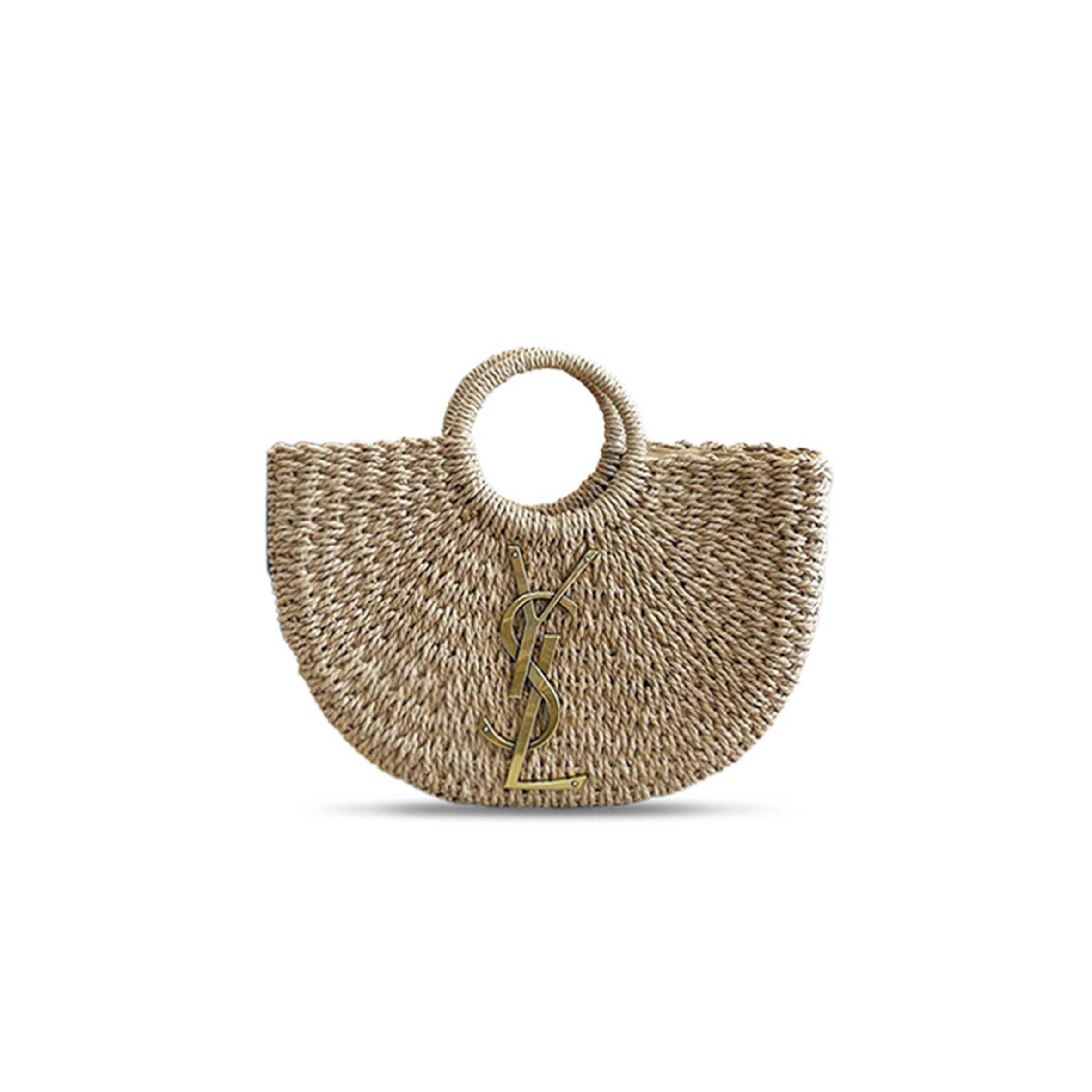 YSL LARGE STRAW BEACH BAG  (32*20*7cm) 